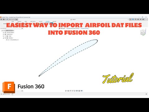 Видео: Лучший и самый простой способ импортировать файлы профилей DAT в Fusion 360 для 2025 года