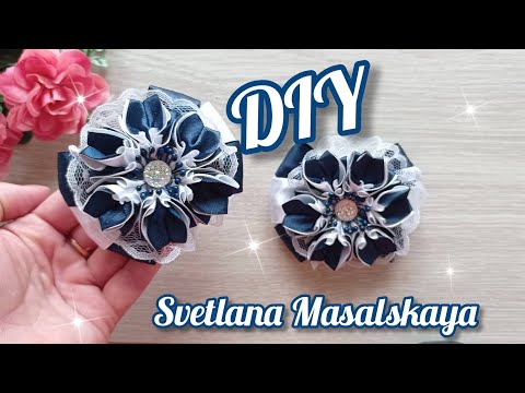 Видео: Школьные бантики из атласной ленты 2,5 см на каждый день/ DIY