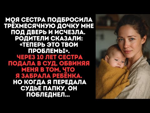 Видео: Моя сестра подбросила трёхмесячную дочку мне под дверь и исчезла. Родители сказали:Это твои проблемы