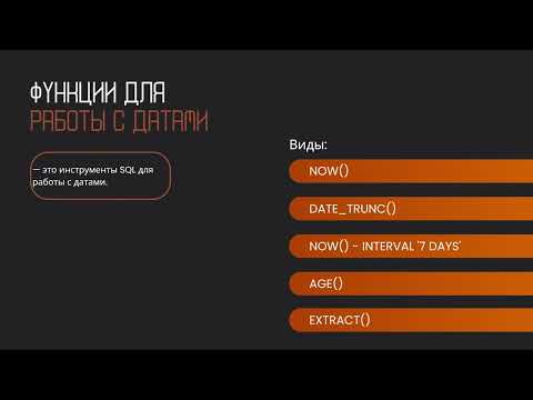 Видео: Строки, даты и функции