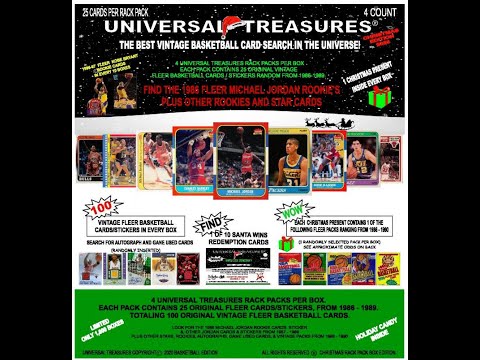 Видео: Огромный набор восковых фигурок Fleer Basketball, найденный в наборе Universal Treasures Mystery ...