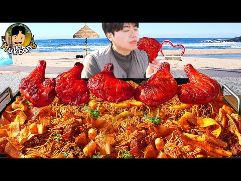 Видео: ASMR MUKBANG | Хрустящая жареная курица, Мала Сян Го, токпокки Звук корейской еды!