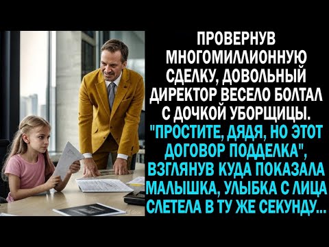 Видео: «Простите, дядя, но этот документ подделка», взглянув куда показала малышка, улыбка слетела с лица..