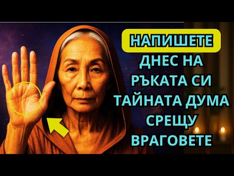 Видео: Напишете ДНЕС Скритата Дума, Която Привлича Процъфтяване и Отблъсква Всички Врагове! Древна Мъдрост