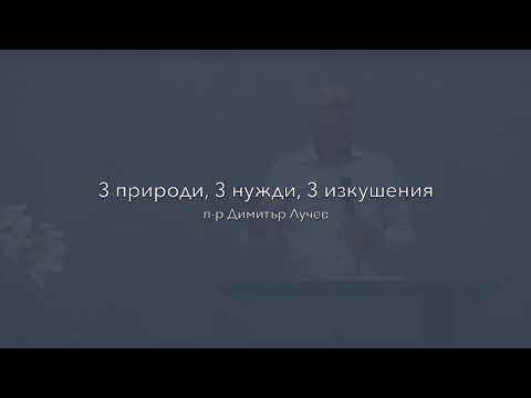 Видео: 3 природи, 3 нужди, 3 изкушения | п-р Димитър Лучев