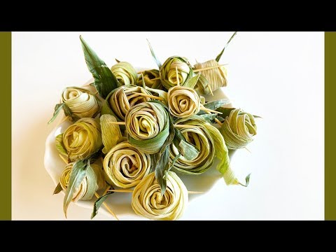 Видео: Мастер-класс "Розы из кукурузных листьев"/ Master class "Roses from corn leaves"