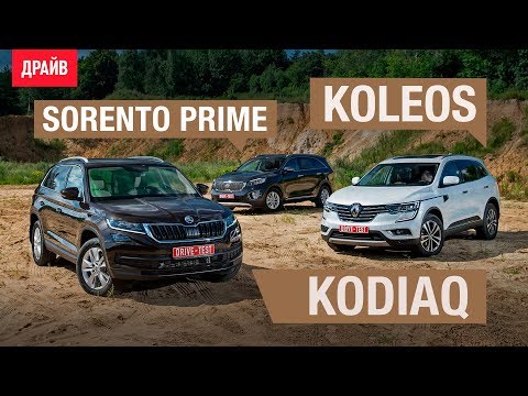 Видео: Skoda Kodiaq • Renault Koleos • Kia Sorento Prime — сравнительный тест-драйв