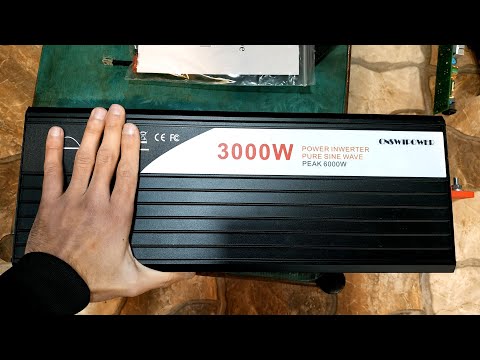 Видео: Мощный инвертор 3000 Ватт чистый синус от SWIPOWER