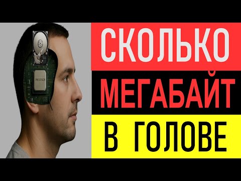 Видео: МОЗГ ЧЕЛОВЕКА. Какова его скорость? Сколько мегабайт памяти он может хранить? Интересные факты.#мозг