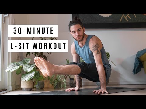 Видео: Тренировка в положении L-Sit: 30 минут — йога для всех уровней силы и гибкости