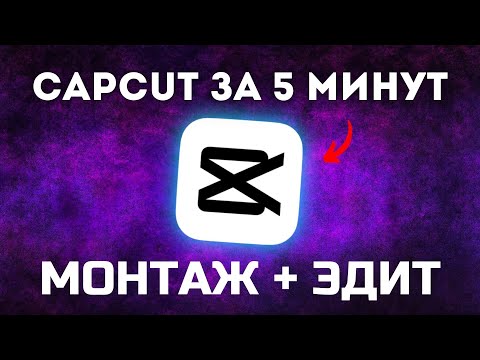 Видео: CAPCUT НАУЧИСЬ МОНТИРОВАТЬ ЗА 5 МИНУТ
