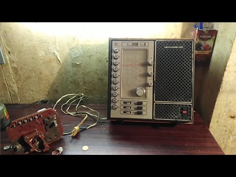 Видео: Меридиан 210 (1979) - золото и КМ в радиоприёмнике.