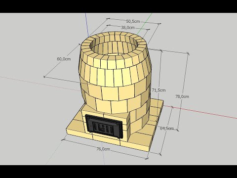 Видео: ТАНДЫР "STANDART" для дачи. Проект для самостоятельного строительства тандыра из кирпича ШБ-8