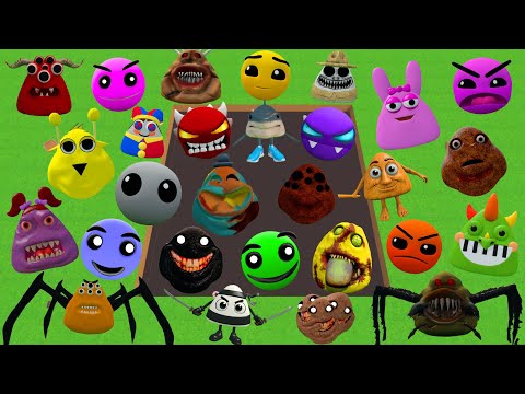 Видео: УНИЧТОЖЬТЕ ВСЕХ 3D РОБЛОКС POU BOU'S REVENGE И СЕМЬЮ GEOMETRY DASH в CHOCOLATE HOLE Garry's Mod
