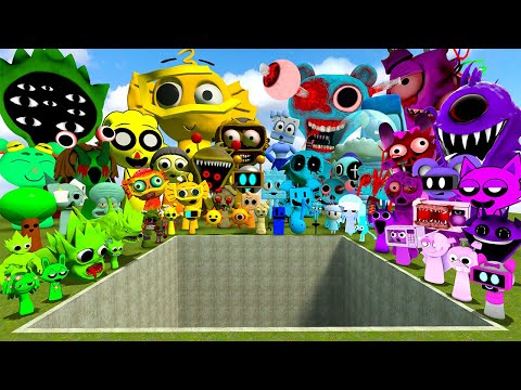 Видео: 💥 БОЛЬШАЯ ДЫРА КАКОЙ ЦВЕТ SPRUNKI СИЛЬНЕЕ? СПАРТАНСКИЙ УДАР в Gmod