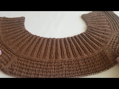 Видео: Начиная с изготовления кардигана размера 4XL с воротником, часть 1