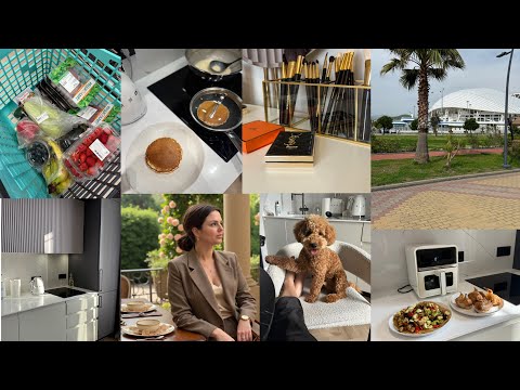 Видео: Уютный домашний влог📸Готовим вместе🍆Экспресс уборка на кухне 🧽Со мной на брови🚗