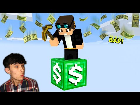 Видео: Майнкрафт, бірақ Бір Миллионер Блокта Өмір Сүремін.. 😱