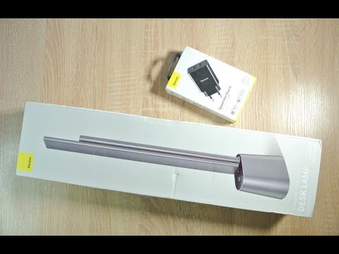 Видео: Baseus DGZG-0G стильная настольная лампа.#Baseus