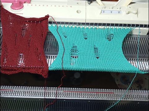 Видео: Рвань на вязальной машине.