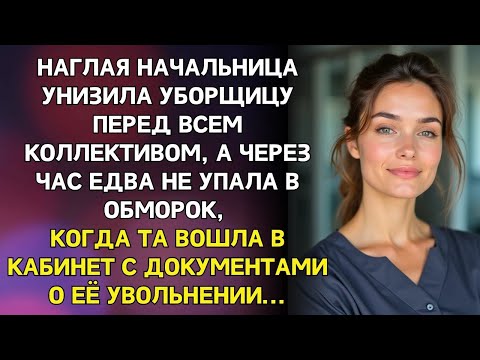 Видео: НАЧАЛЬНИЦА унизила уборщицу ПЕРЕД ВСЕМ КОЛЛЕКТИВОМ, НЕ ЗНАЯ, ЧТО ОНА ДОЧЬ...
