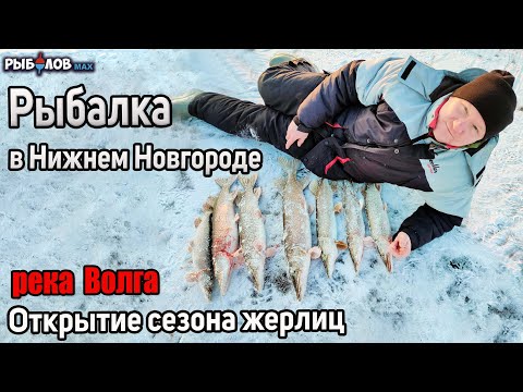 Видео: Открыли сезон по щуке на жерлицы. Зимняя рыбалка в Нижнем Новгороде. Первый лед 22 - 23 река Волга