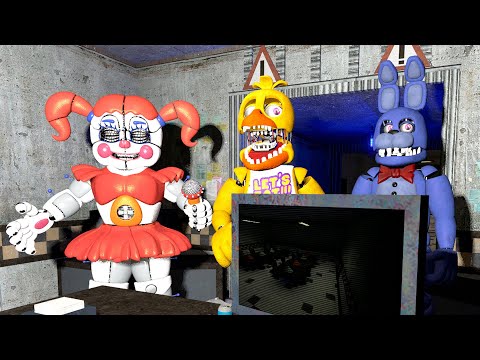 Видео: АНИМАТРОНИКИ ПУГАЮТ ОХРАННИКА FNAF 2 COOP ► Garry's Mod