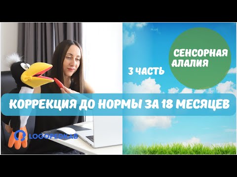 Видео: Сенсорная алалия. Коррекция. Третий этап