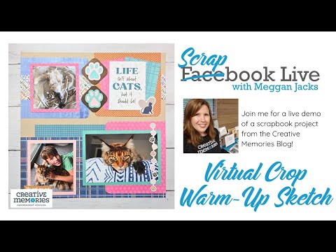 Видео: Scrapbook Live — октябрь 2025 г., виртуальный эскиз для разминки
