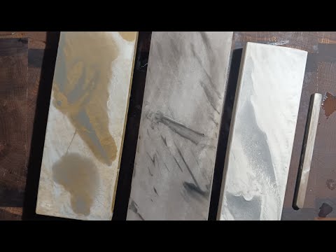 Видео: Камінь. Заточка. Димчастий мікрокварцит,   Молочний камінь та японський натуральний камінь.