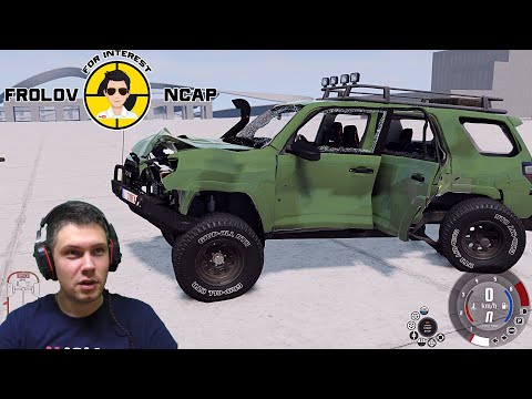 Видео: Краш тесты Toyota 4Runner в BeamNG.drive//Frolov Ncap.