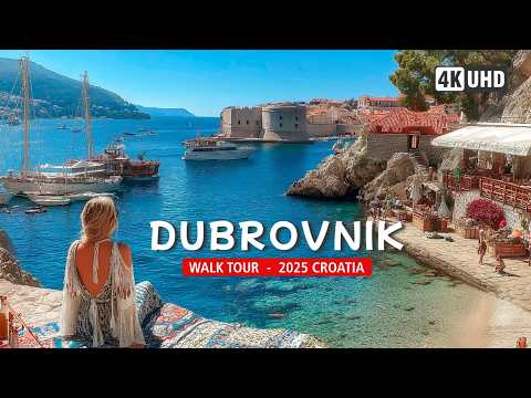 Видео: Пешеходная экскурсия по ДУБРОВНИКУ в формате 4K 🏝️ | Старый город ЮНЕСКО и красота Адриатики