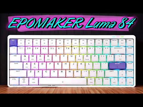 Видео: EPOMAKER Luma84 Лучшая низкопрофильная клавиатура