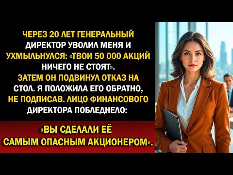 Видео: Гендиректор уволил меня и назвал мои 50 000 акций «никчёмными» — я сорвал его сделку на 150 млн