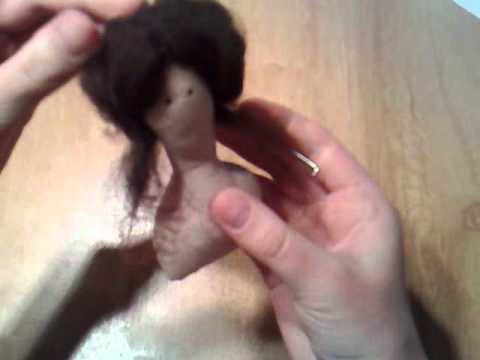 Видео: мастер-класс волосы для куклы. часть 2