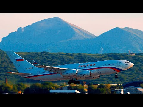 Видео: Аэропорт Минеральные Воды Ту-154 ИЛ-96-300ПУ
