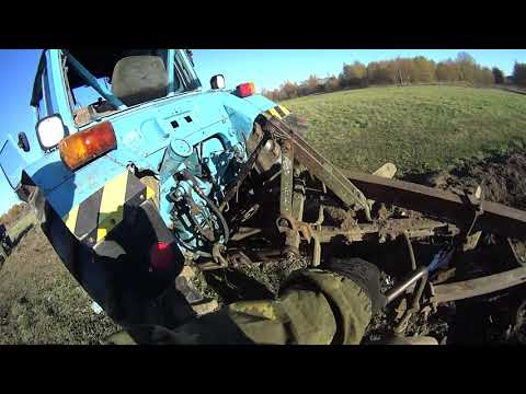 Видео: Мученья с плугом ПЛН 3 35 закончены, всем огромное спасибо за помощь