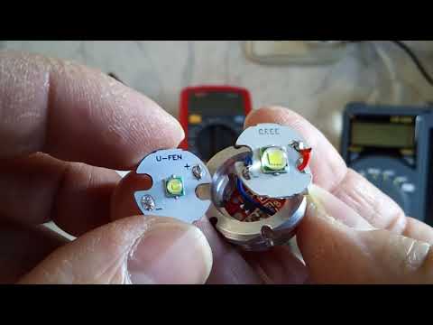 Видео: Светодиоды CREE  XML T6 и апгрейд фонаря