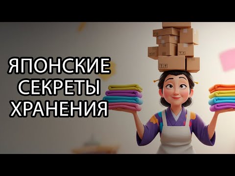 Видео: 10 японских секретов хранения, которые экономят пространство