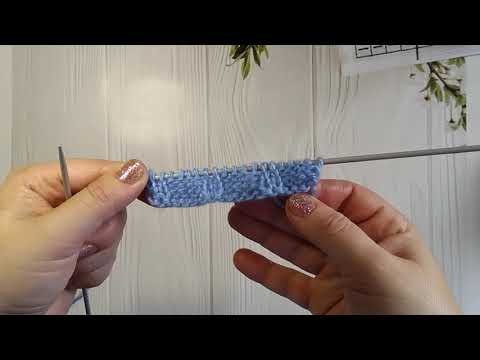 Видео: МК Узор спицами (ещё одна разновидность узора "Плетёнка")