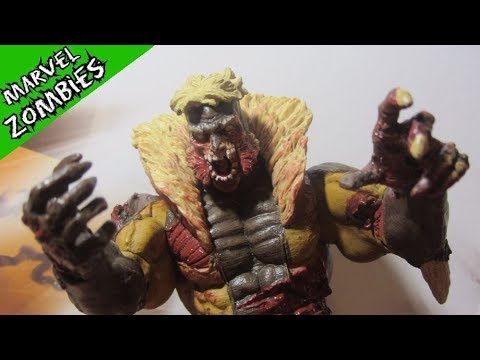 Видео: Зомби Саблезубый. Распаковка фигурки и обзор героя комиксов. Marvel Select Zombie. Люди Икс