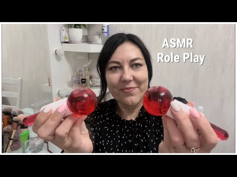 Видео: ASMR СПА💆🏻‍♀️НЕЖНЫЙ УХОД ЗА ЛИЦОМ, МАССАЖ ЛИЦА КРИОСФЕРАМИ/РОЛЕВАЯ ИГРА/ASMR RolePlay Tingly Spa