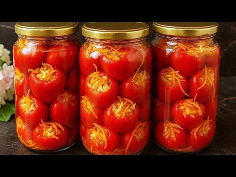 Видео: Аномально вкусно! Банка уходит за минуты! Зимой язык глотнёте!Болгарский перец с хрустящей капустой»