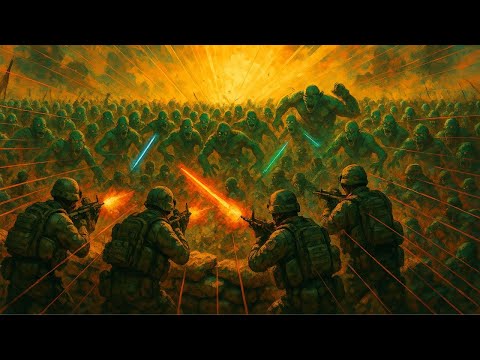 Видео: 3 000 современных солдат vs 50 000 зомби – Может ли огневая мощь победить нежить? UEBS