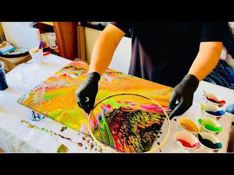 Видео: Взгляд Просвещения - 3D-свайпинг - Учебное пособие по рисованию акриловыми красками