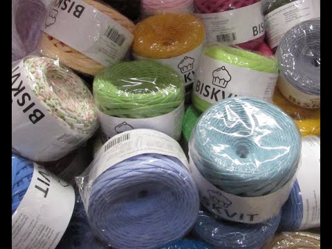 Видео: Трикотажная пряжа BISKVIT. Обзор цветов