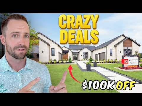 Видео: МЫ НАШЛИ снижение цен на новые дома в Хьюстоне, Техас, более чем на 100 тыс. долларов!