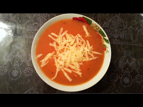 Видео: Томатный суп, турецкая кухня \ Domates çorbası