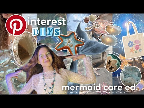 Видео: повторяю Pinterest DIYS в стиле MERMAID CORE🐋🐚🌊зеркало с ракушками, океан-свеча, гирлянда с медузами