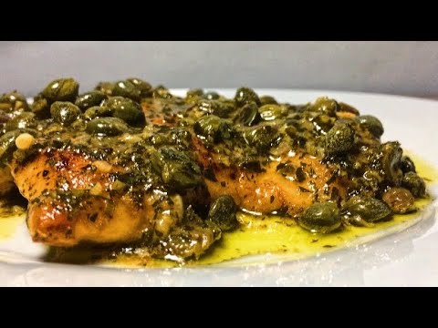 Видео: Пиката из курицы, или куриное филе в лимонном соусе с каперсами;)